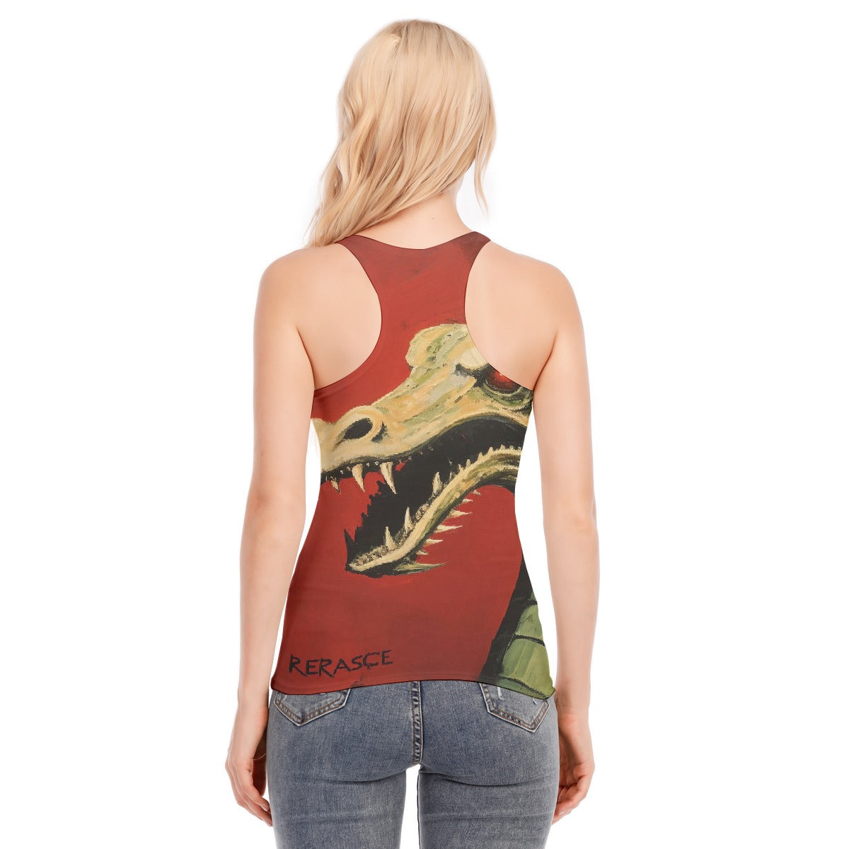 All-Over Print Women's Racer Vest | 190GSM Cotton
