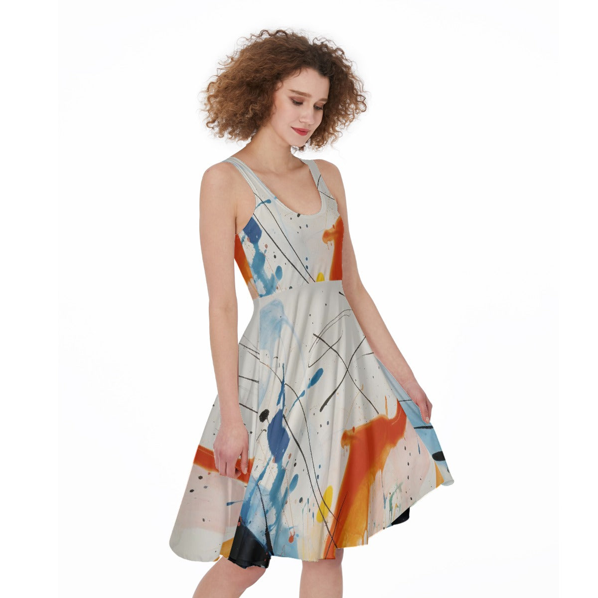 All-Over Print Women's Sleeveless Dress