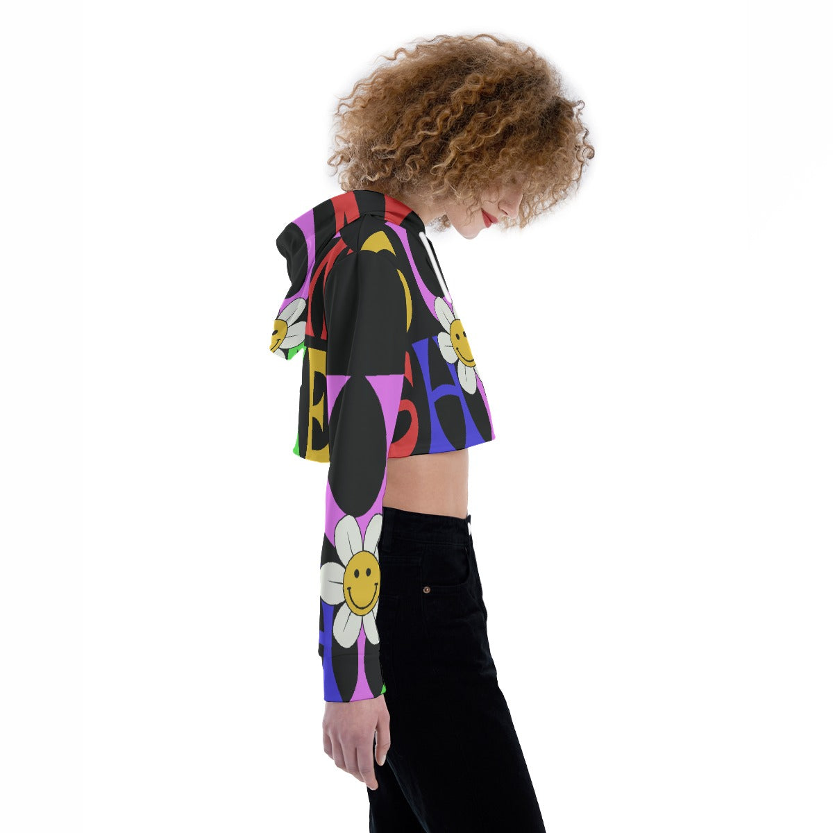 All-Over Print Women's Crop Top Hoodie