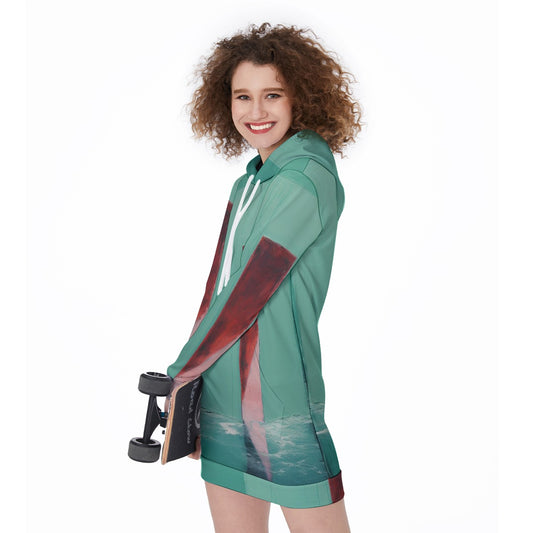 All-Over Print Women's Long Hoodie