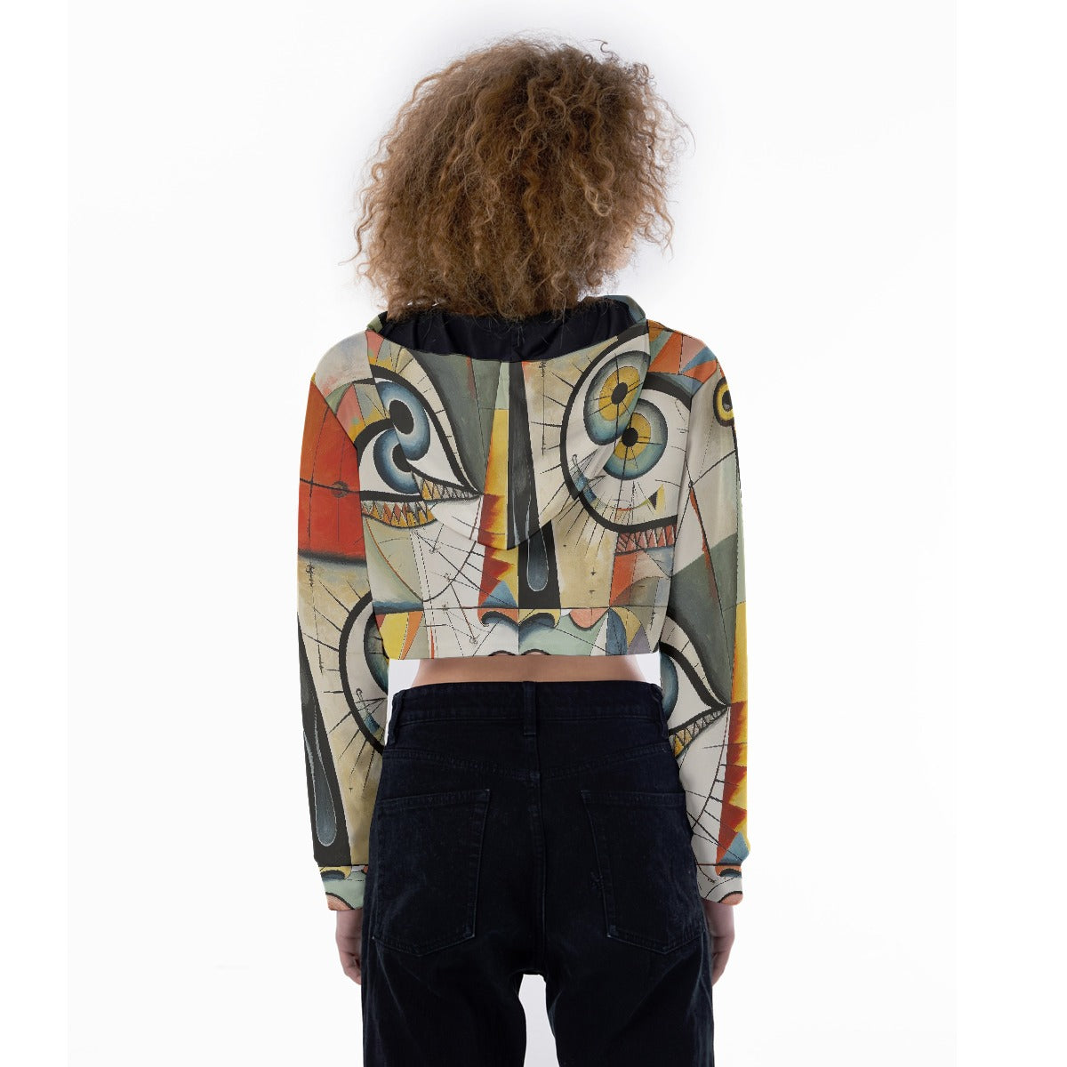 All-Over Print Women's Crop Top Hoodie
