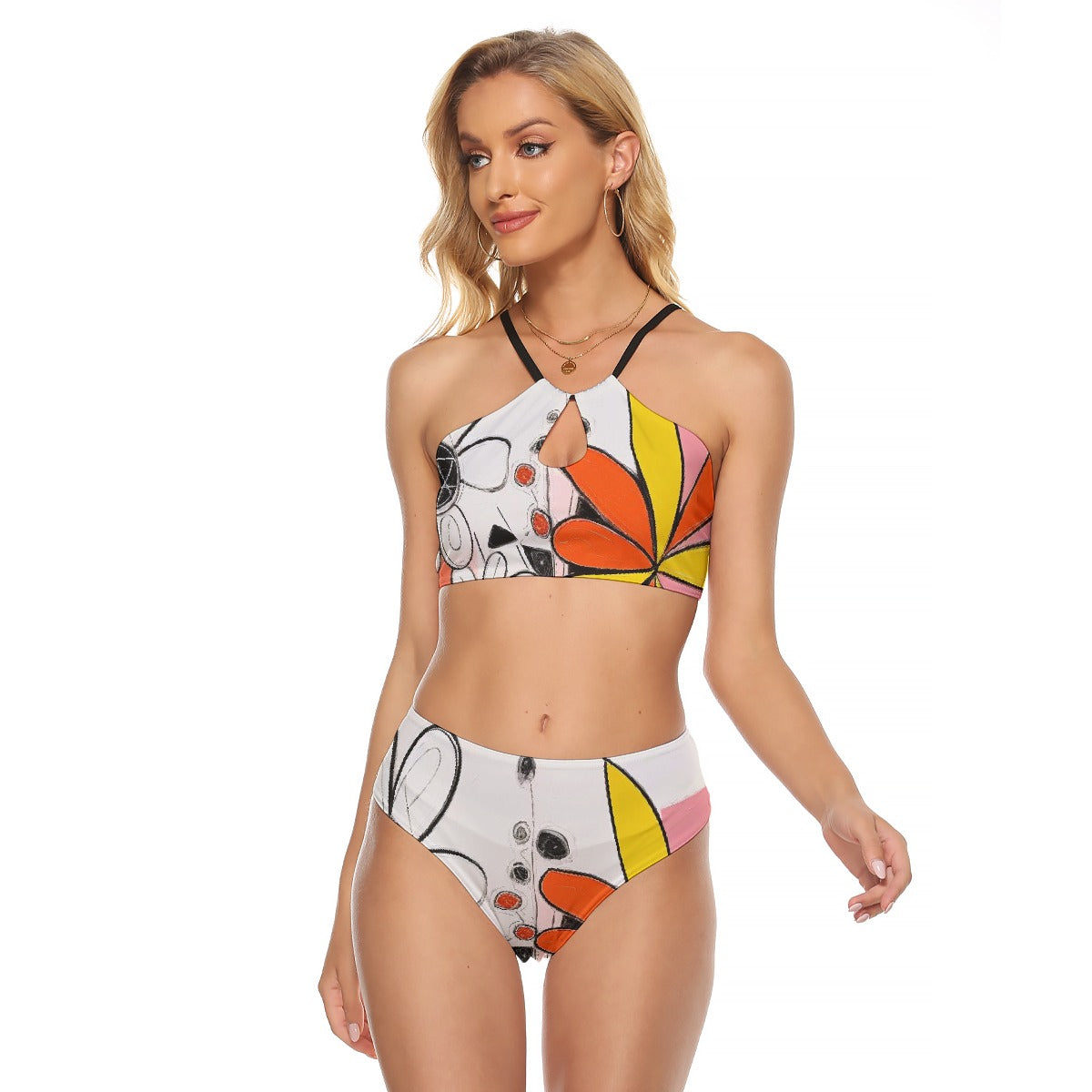 All-Over Print Women's Cami Keyhole One-piece Swimsuit