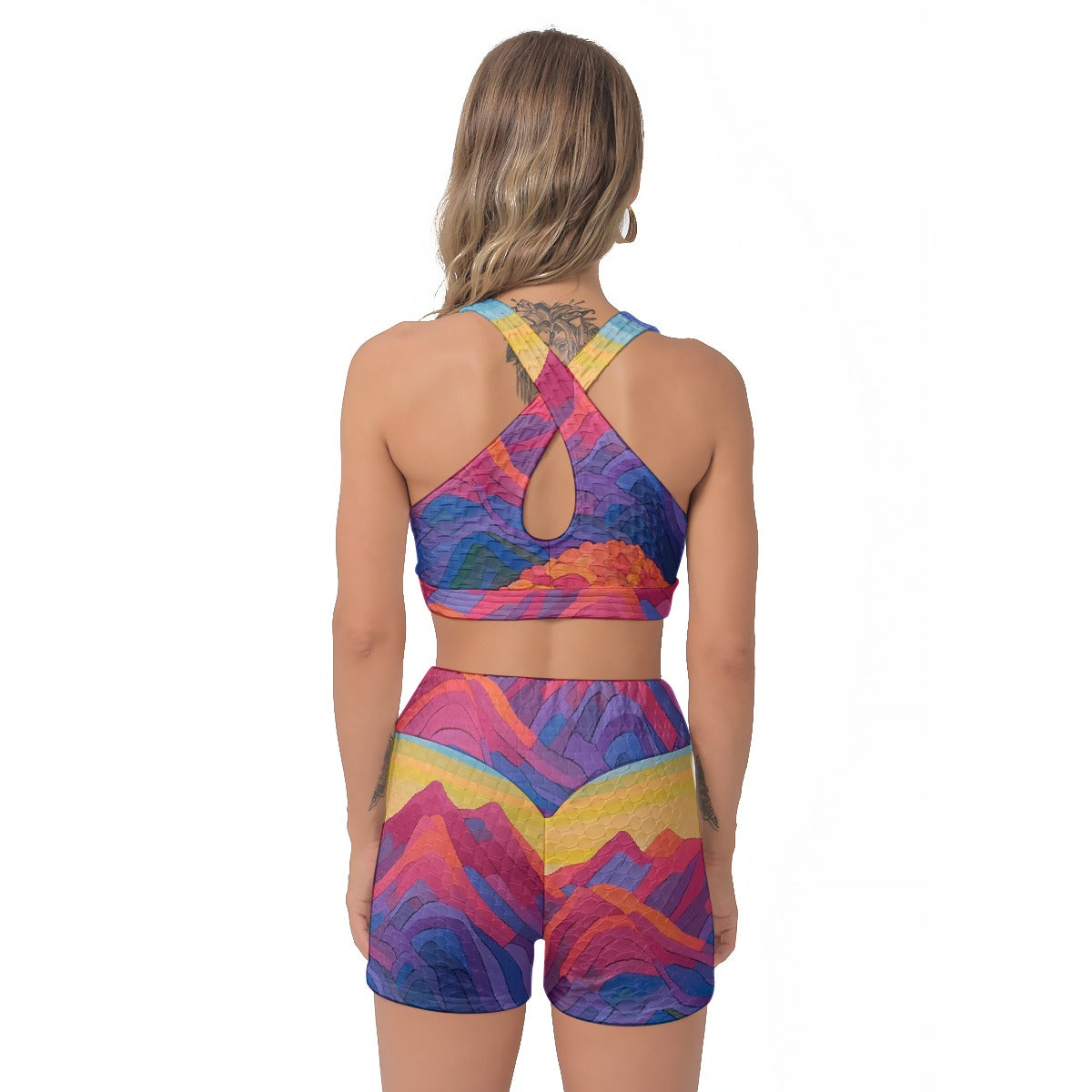 All-Over Print Women's Sports Bra Suit