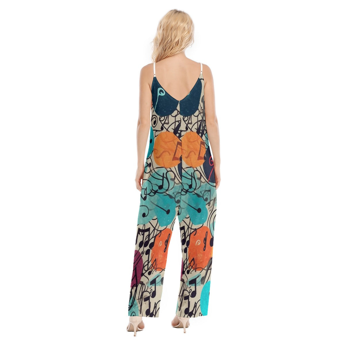 All-Over Print Women's Loose Cami Jumpsuit
