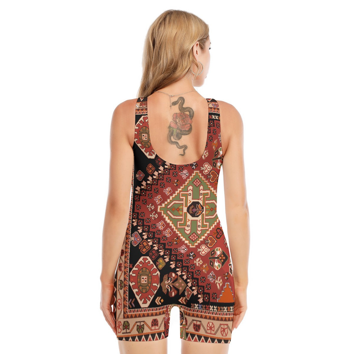 All-Over Print Women's Sleeveless One-piece Swimsuit