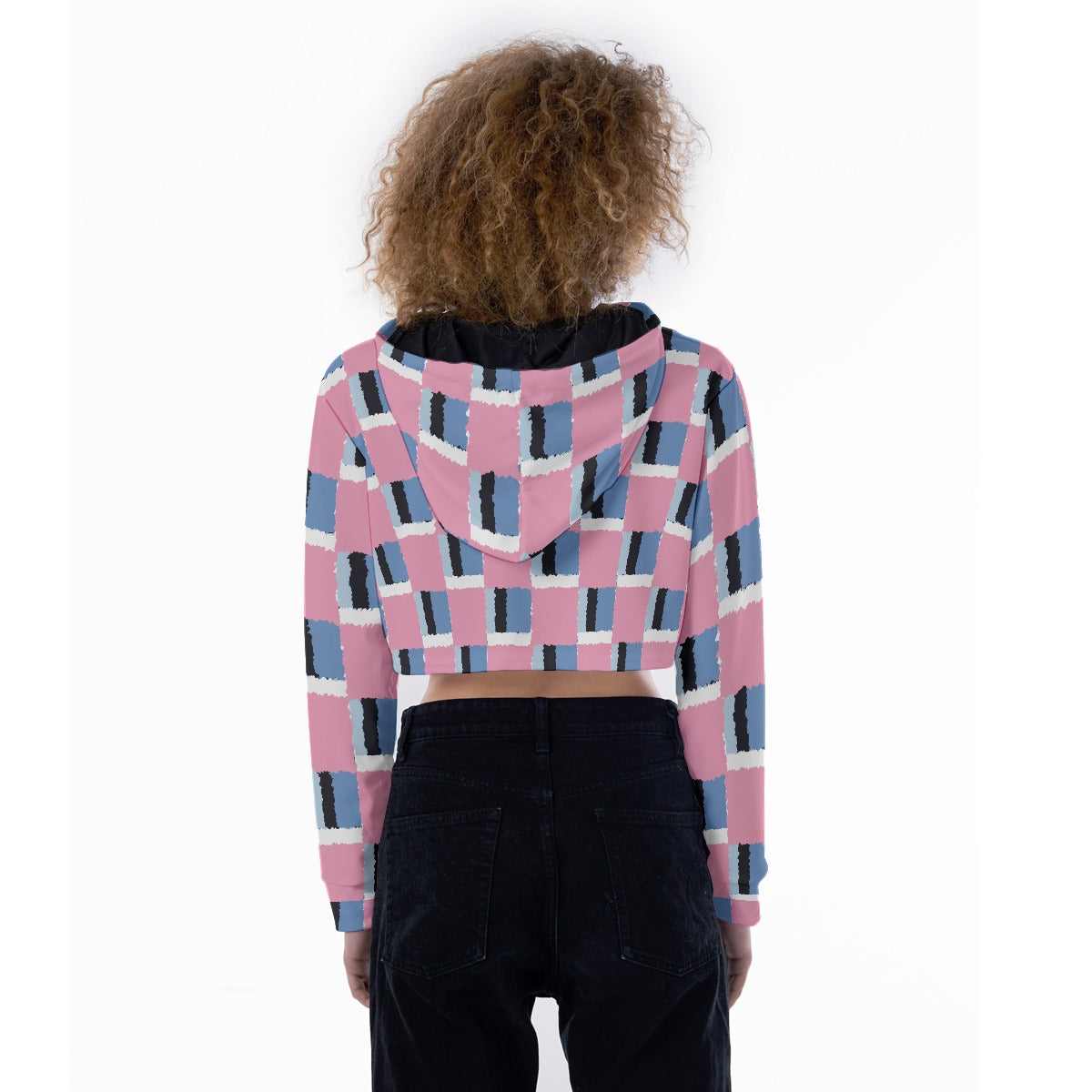 All-Over Print Women's Crop Top Hoodie