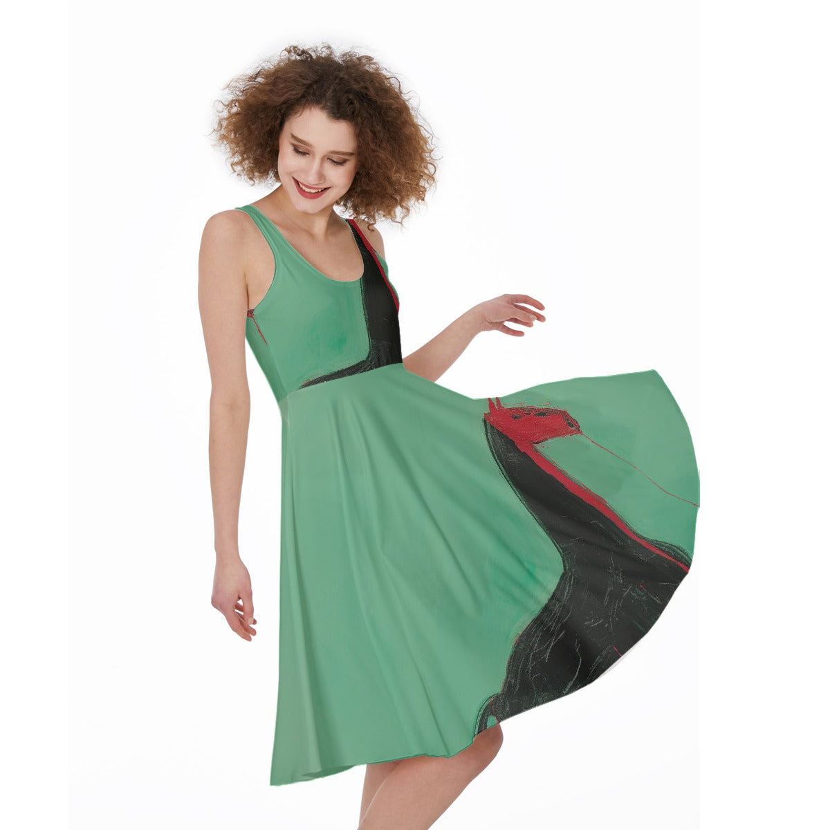 All-Over Print Women's Sleeveless Dress