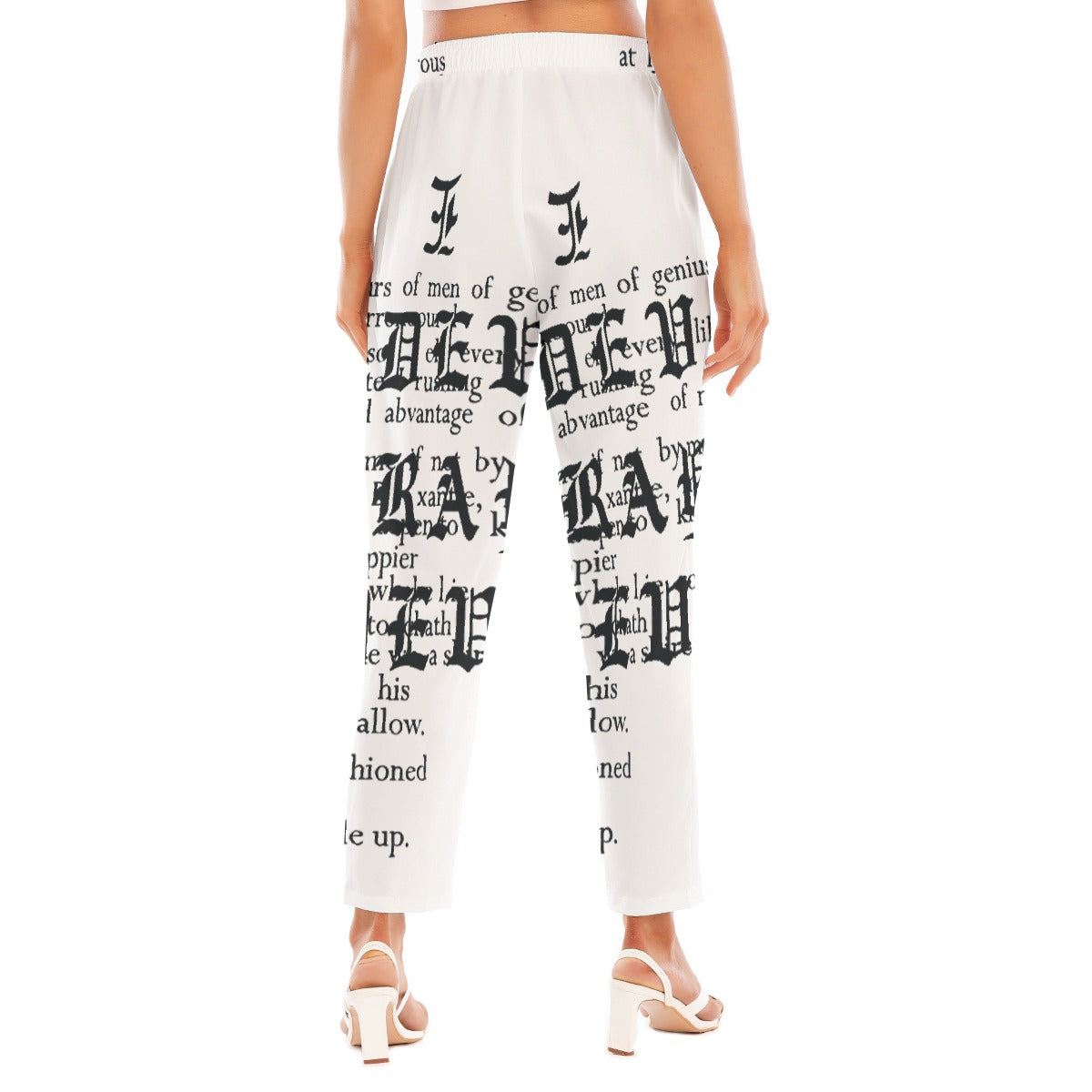 All-Over Print Women's Loose Straight-leg Pants