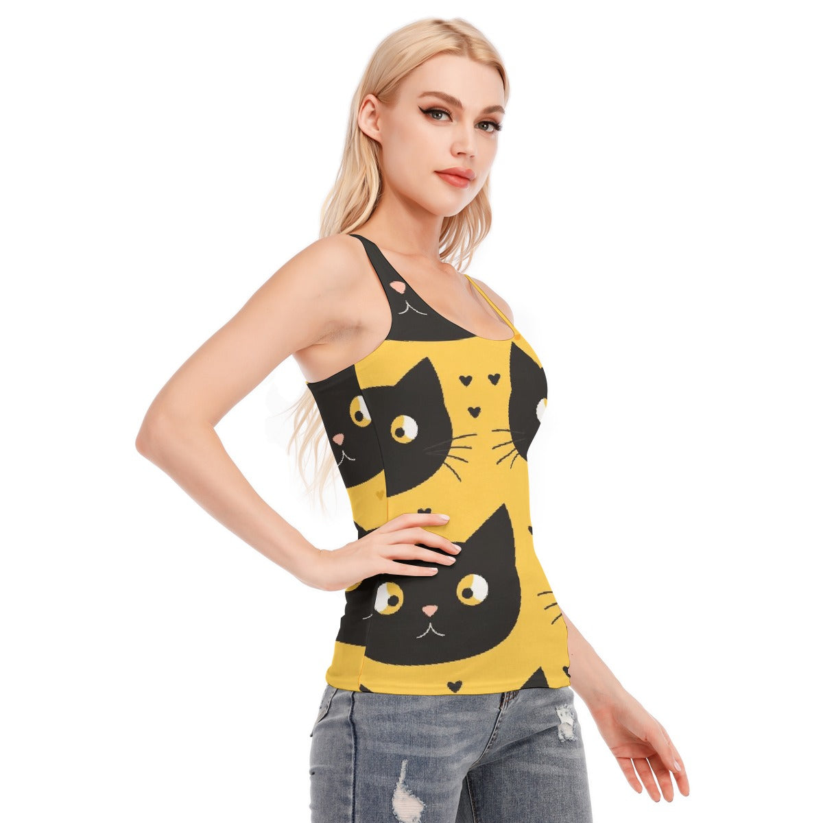 All-Over Print Women's Racer Vest | 190GSM Cotton