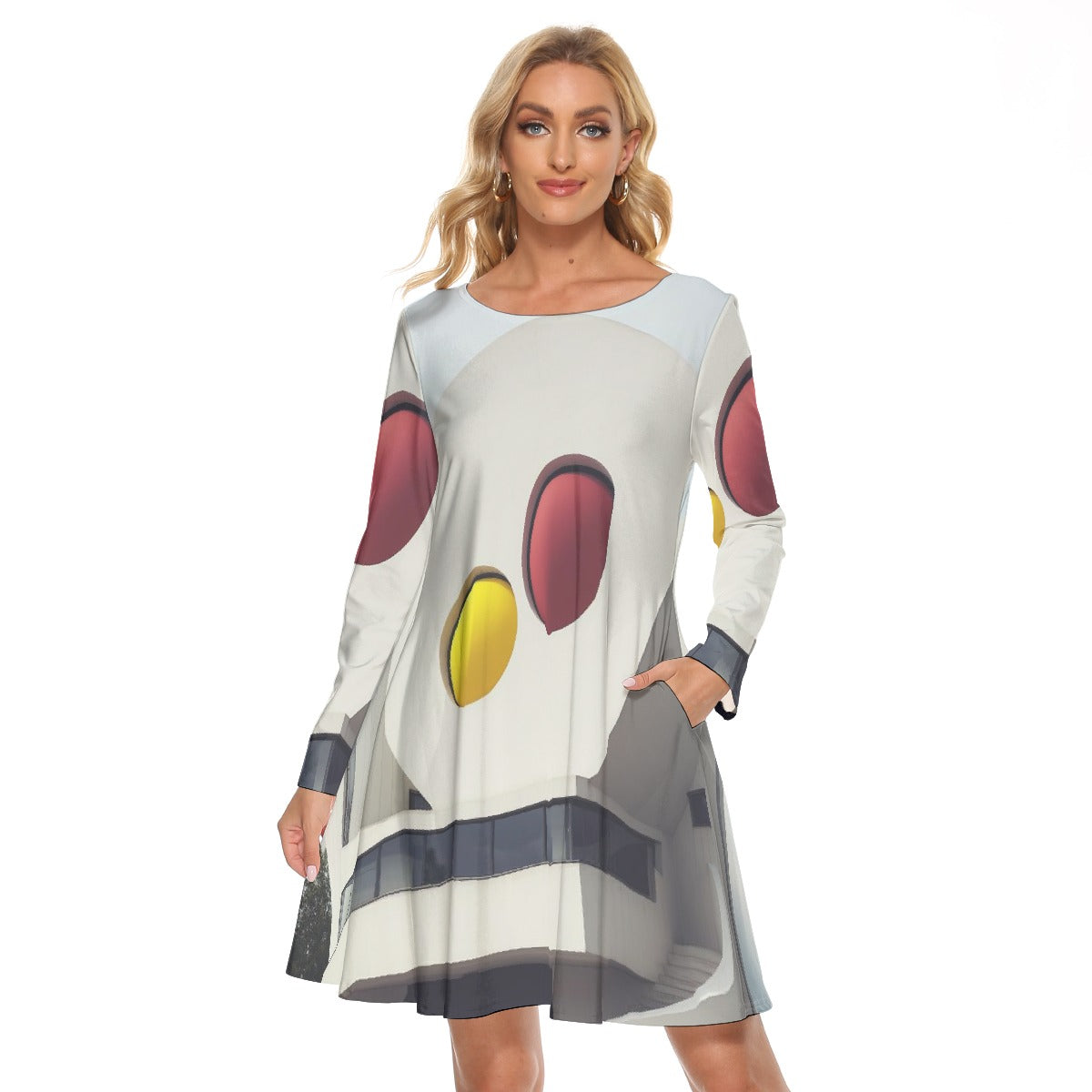All-Over Print Women's Crew Neck Dress