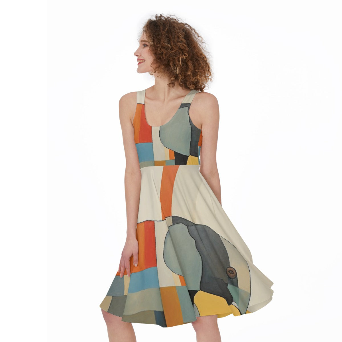 All-Over Print Women's Sleeveless Dress