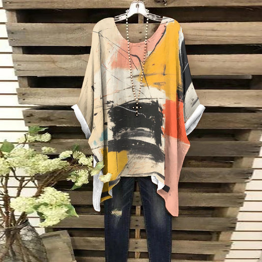 All-Over Print Women's Bat Sleeve Shirt