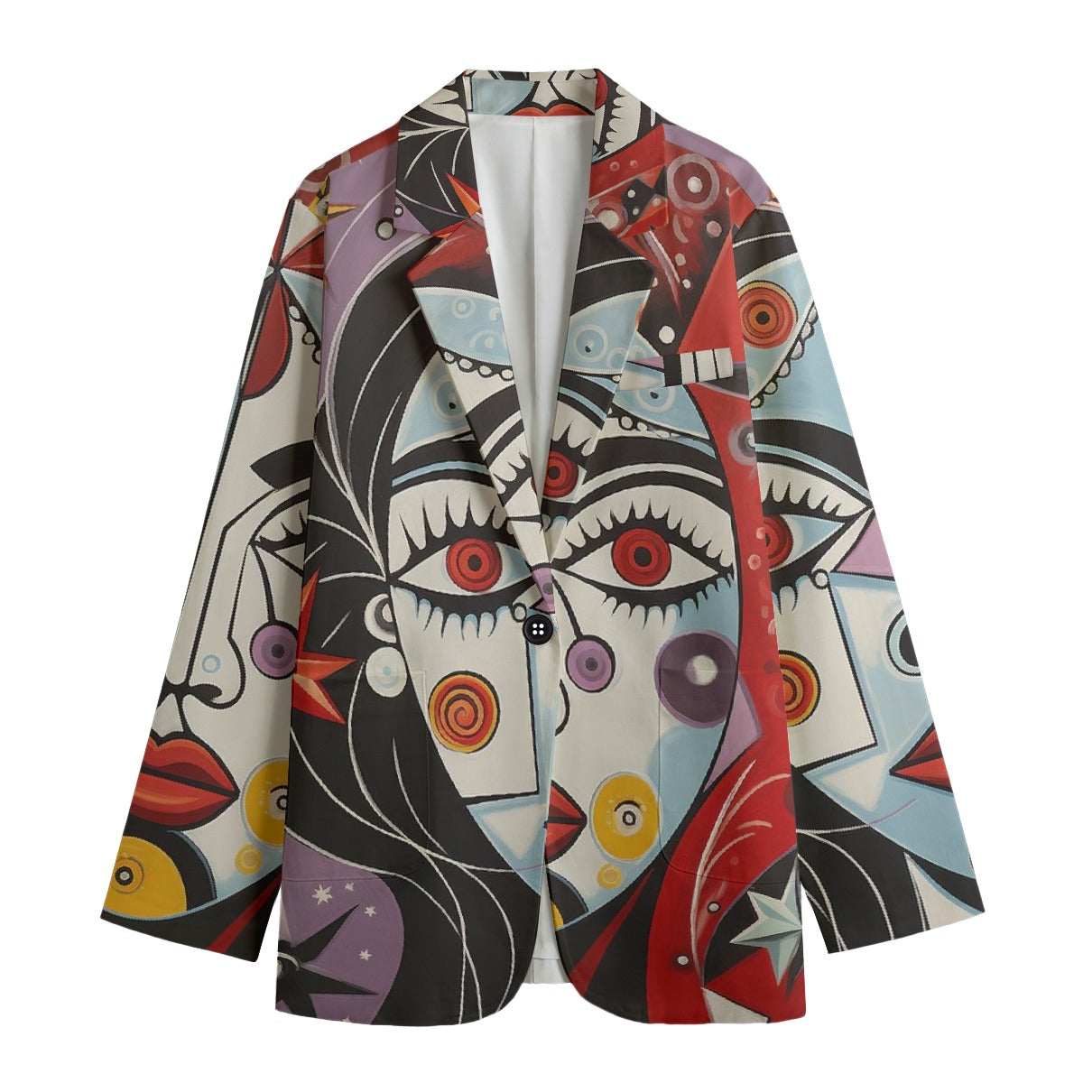 All-Over Print Women's Leisure Blazer