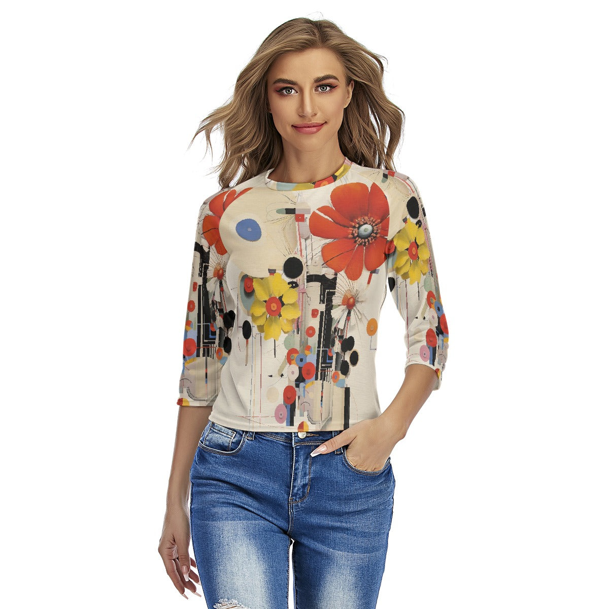 All-Over Print Women's Raglan Sleeves T-shirts