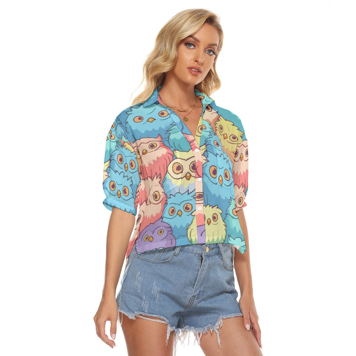 All-Over Print Women's V-neck Shirts