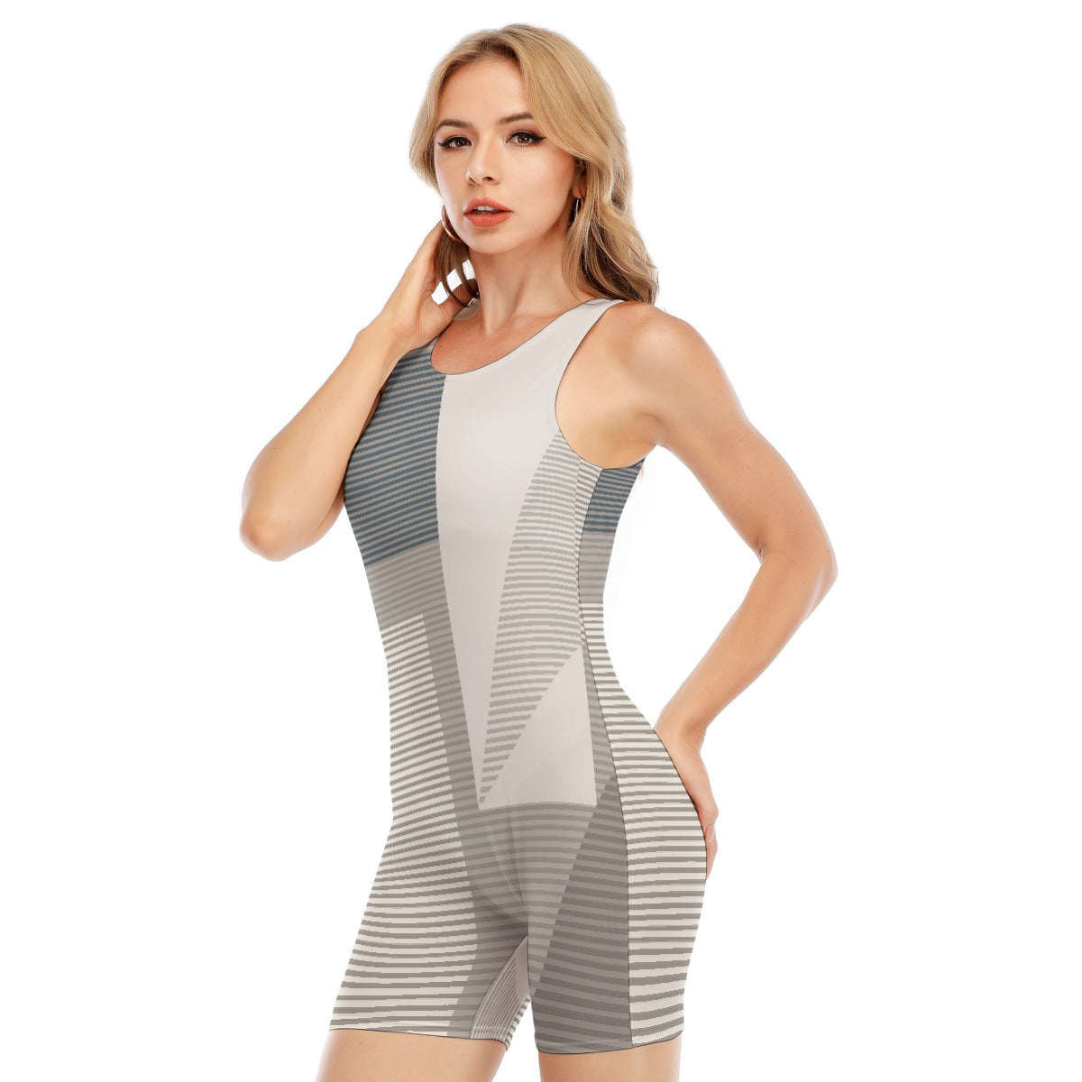 All-Over Print Women's Sleeveless One-piece Swimsuit