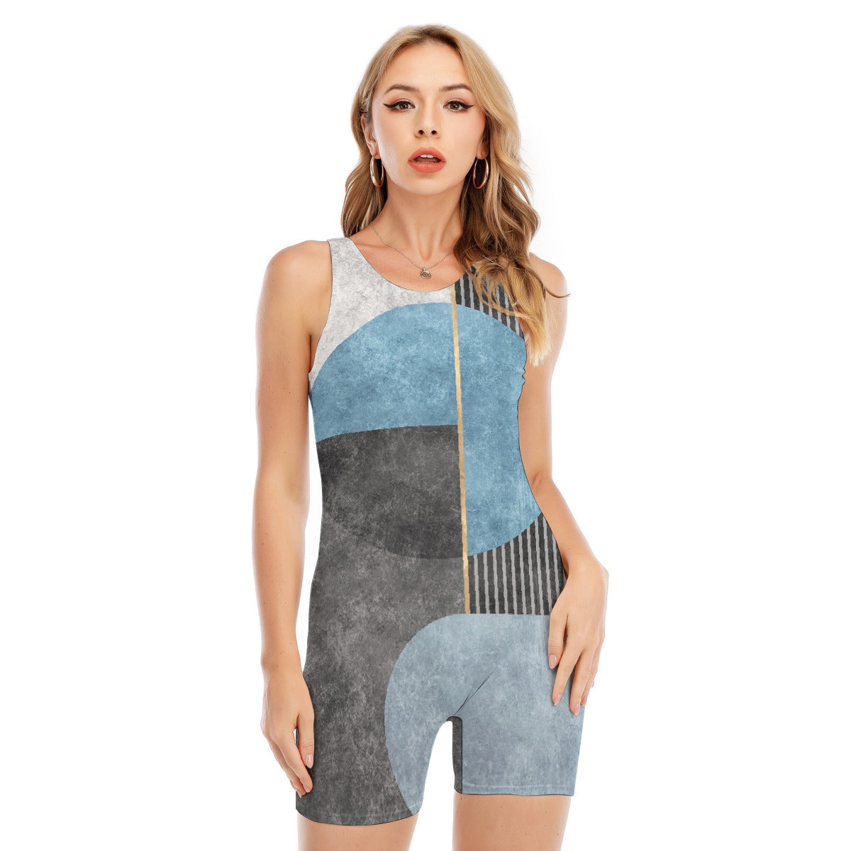 All-Over Print Women's Sleeveless One-piece Swimsuit