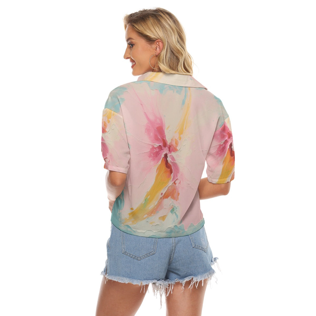 All-Over Print Women's V-neck Shirts