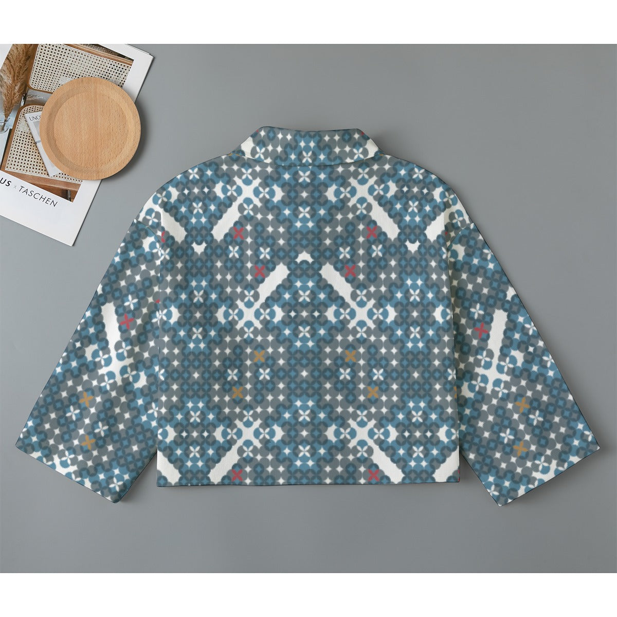All-Over Print Women's Cropped Jacket | 245GSM Cotton