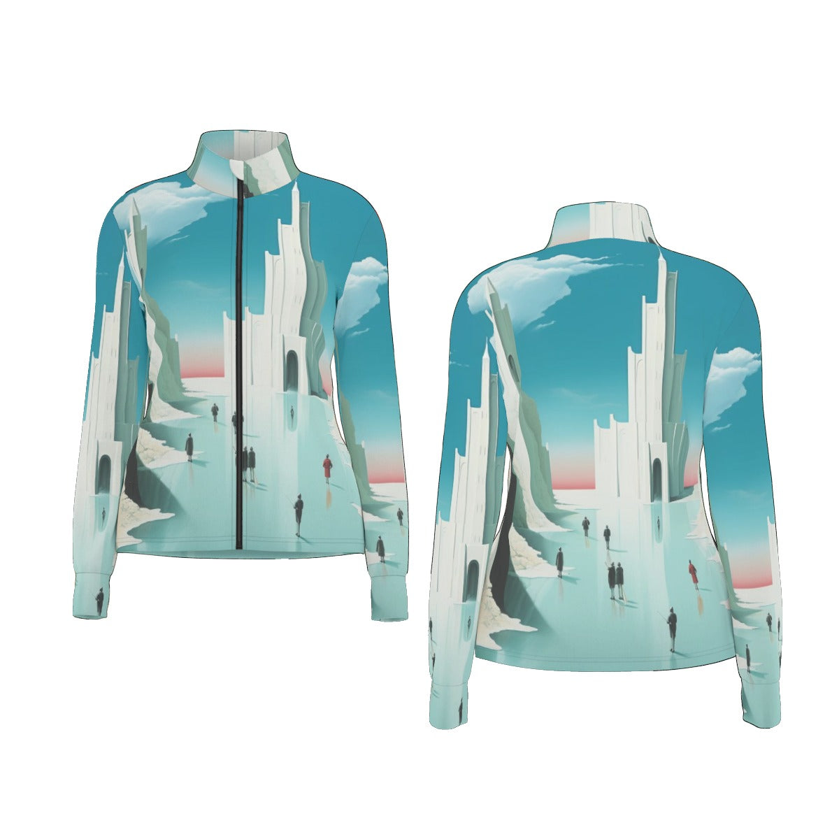 All-Over Print Women's Long Sleeve Thumbhole Jacket