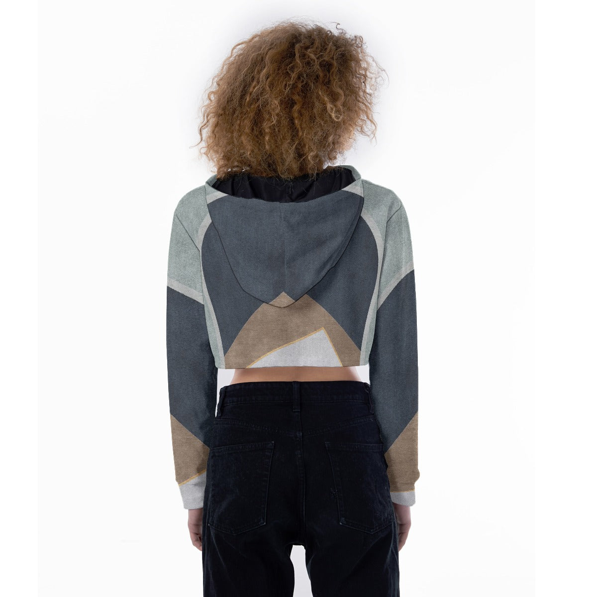 All-Over Print Women's Crop Top Hoodie