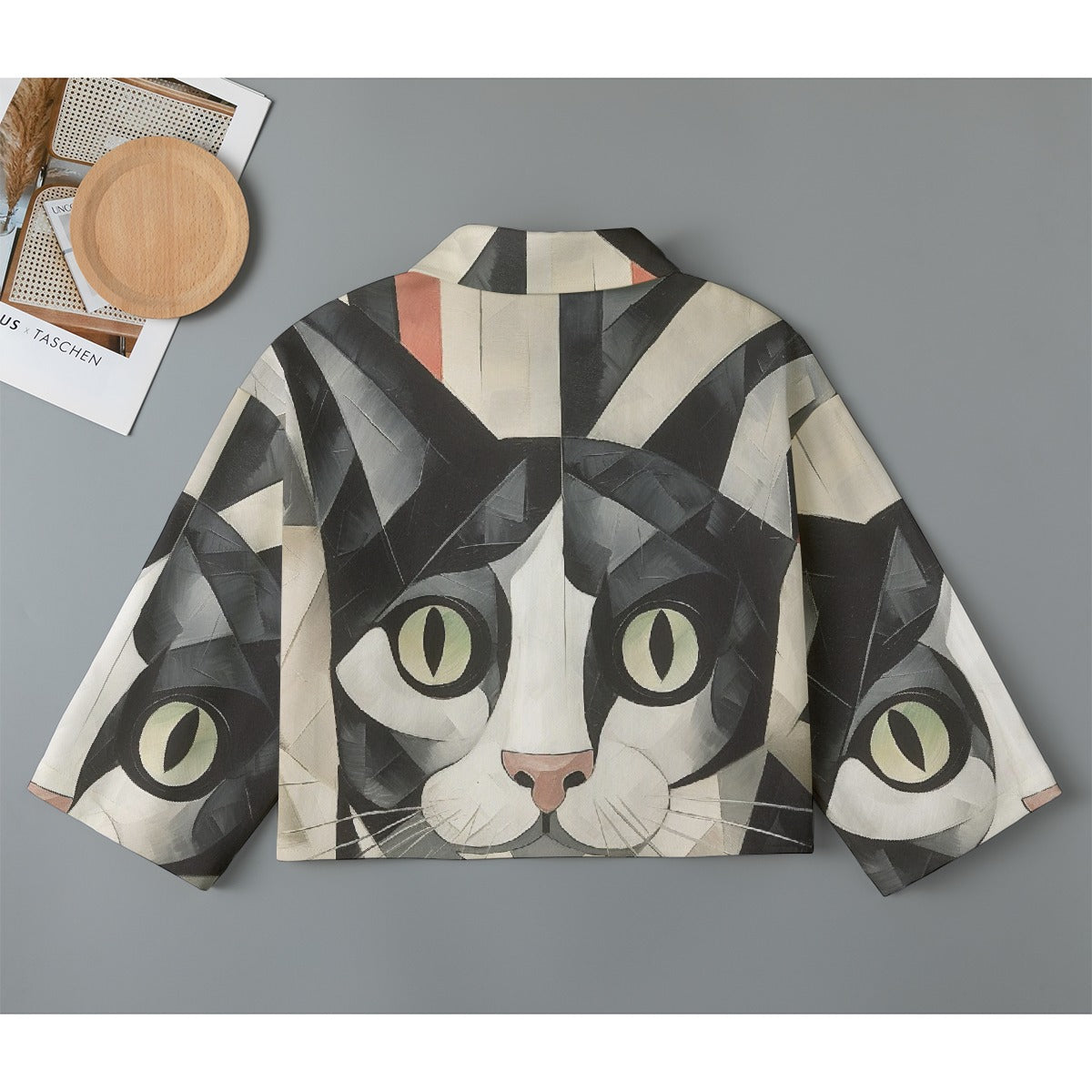 All-Over Print Women's Cropped Jacket | 245GSM Cotton