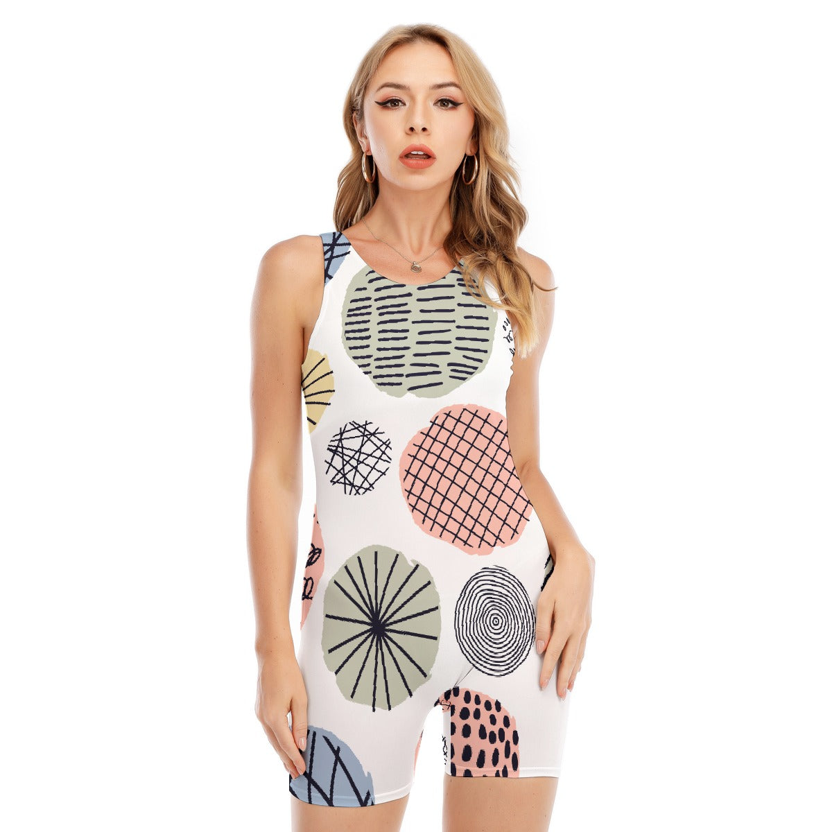 All-Over Print Women's Sleeveless One-piece Swimsuit