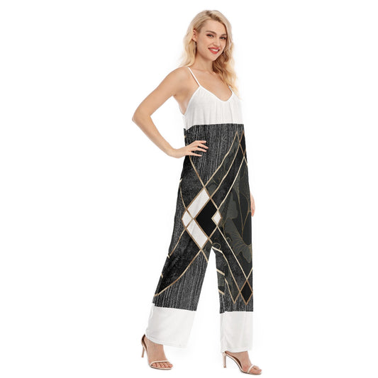 All-Over Print Women's Loose Cami Jumpsuit