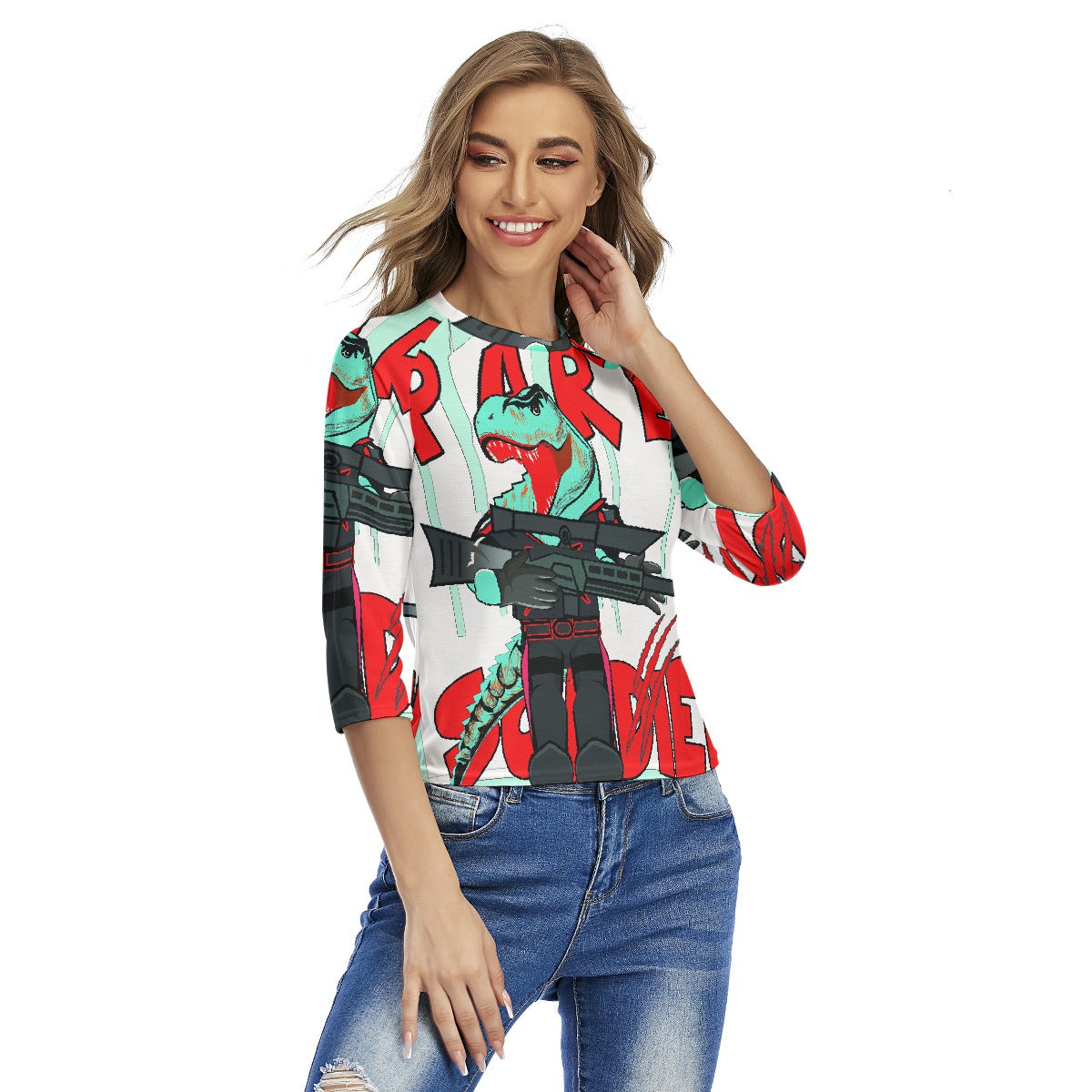 All-Over Print Women's Raglan Sleeves T-shirts