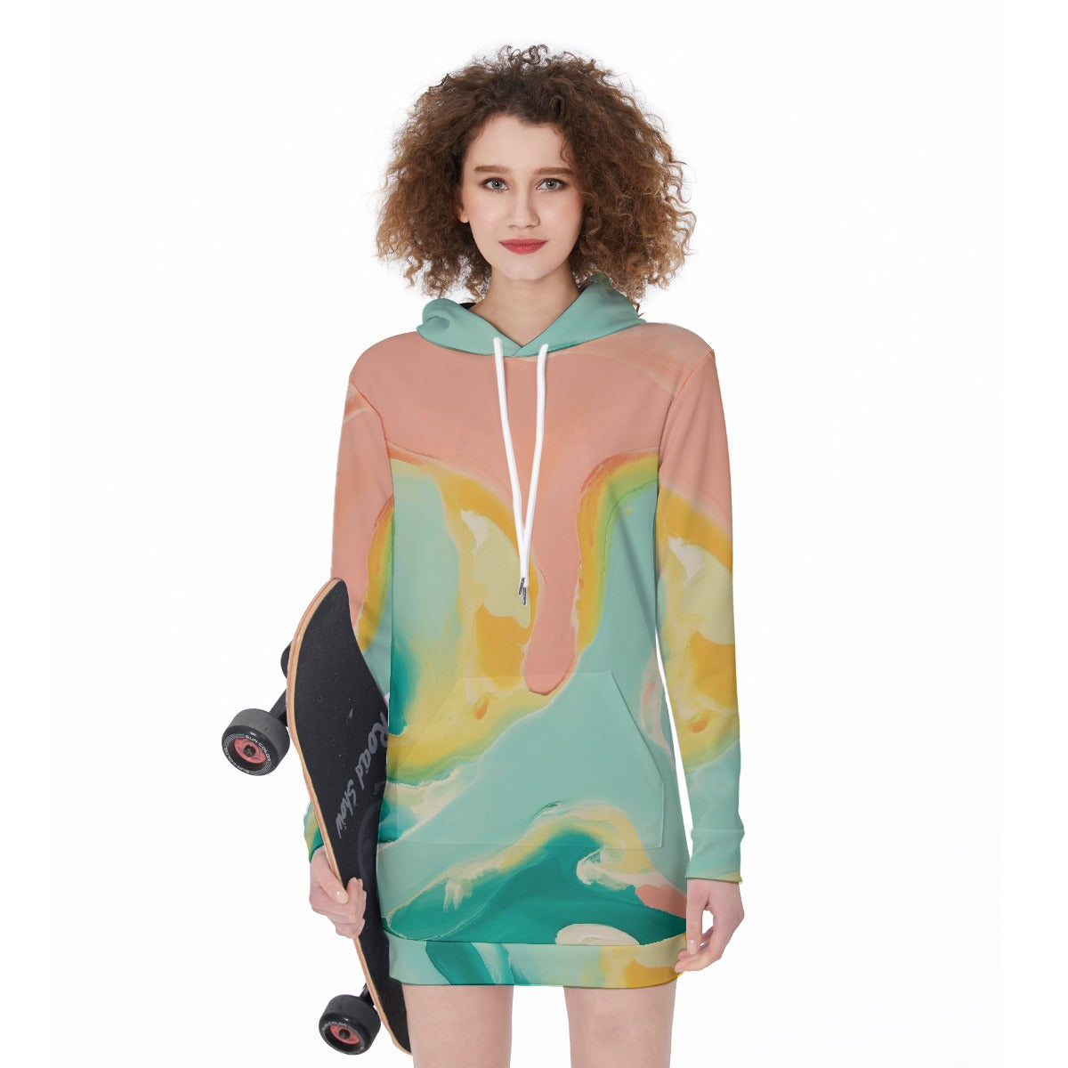 All-Over Print Women's Long Hoodie