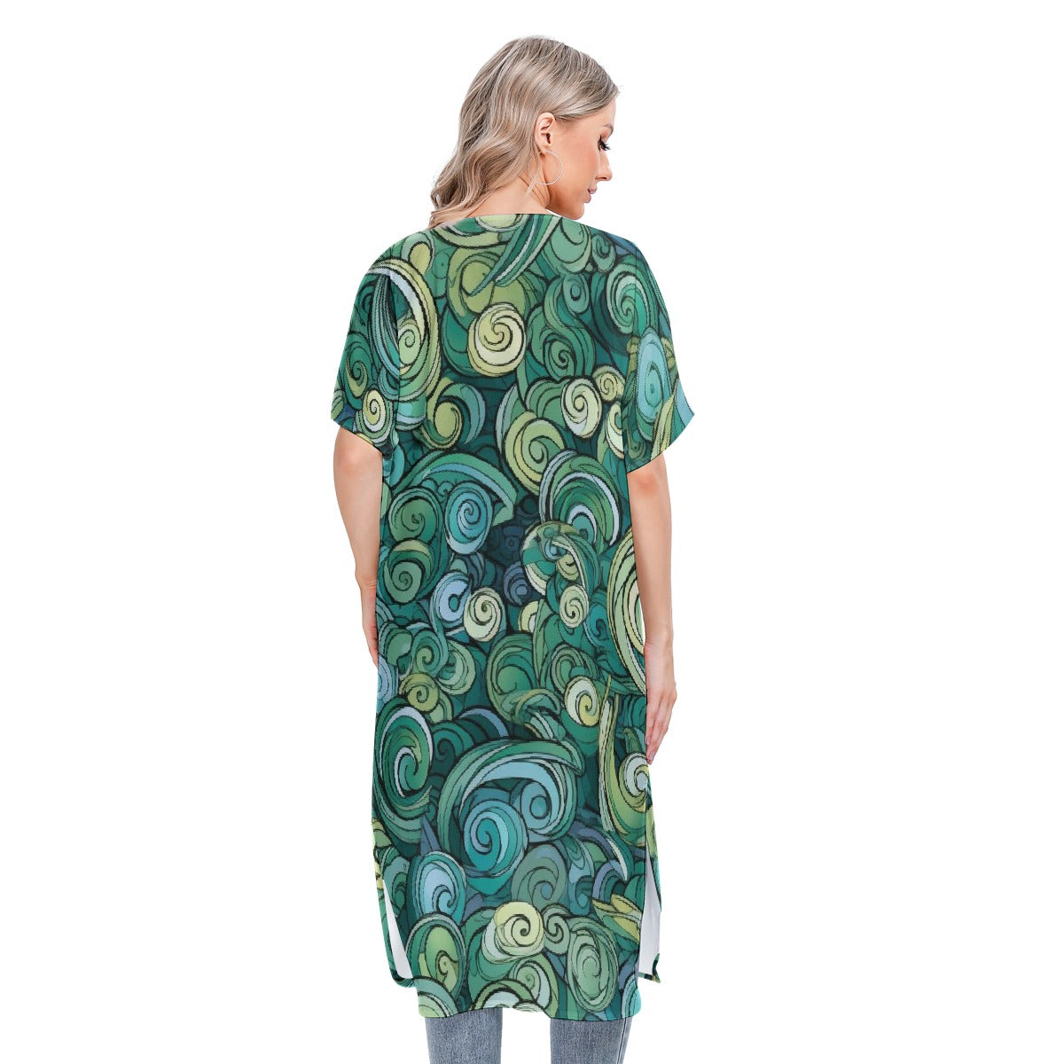 All-Over Print Women's Short Sleeve Cardigan