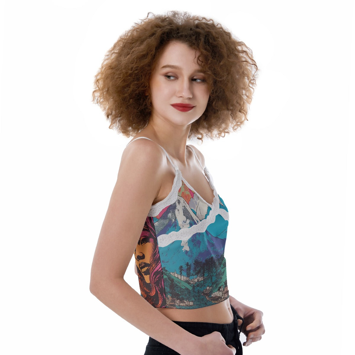 All-Over Print Women's Lace Camisole