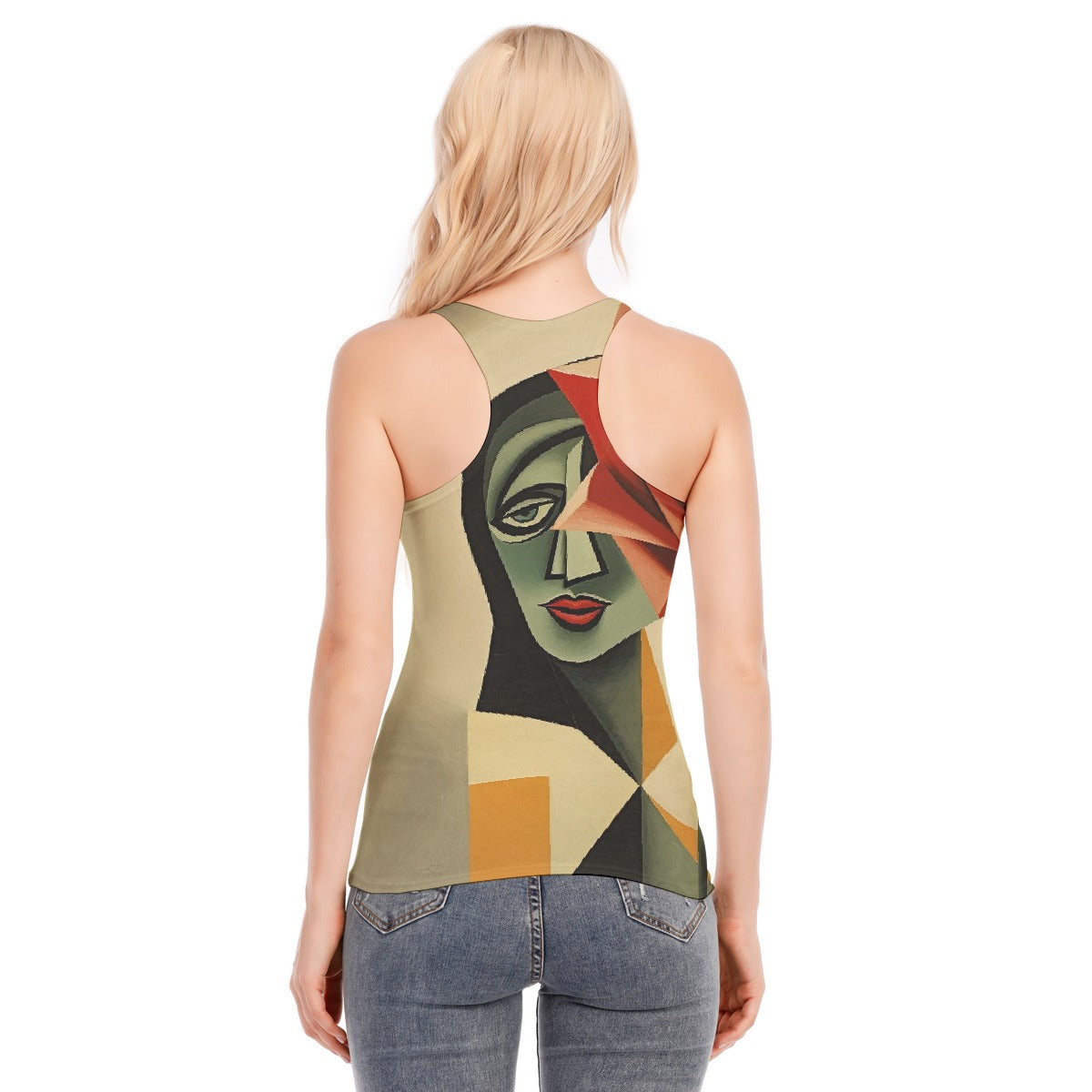 All-Over Print Women's Racer Vest | 190GSM Cotton