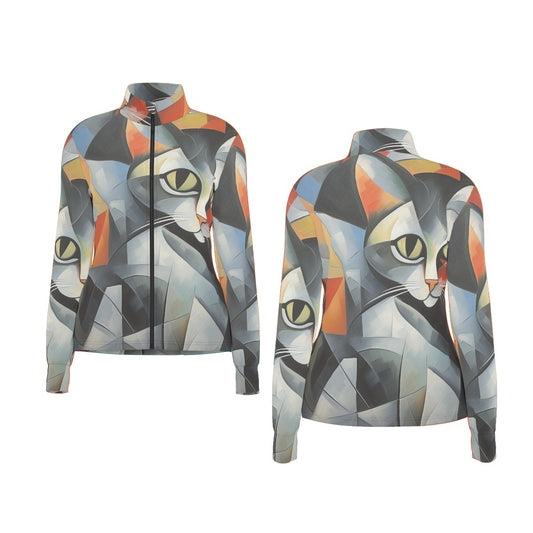 All-Over Print Women's Long Sleeve Thumbhole Jacket