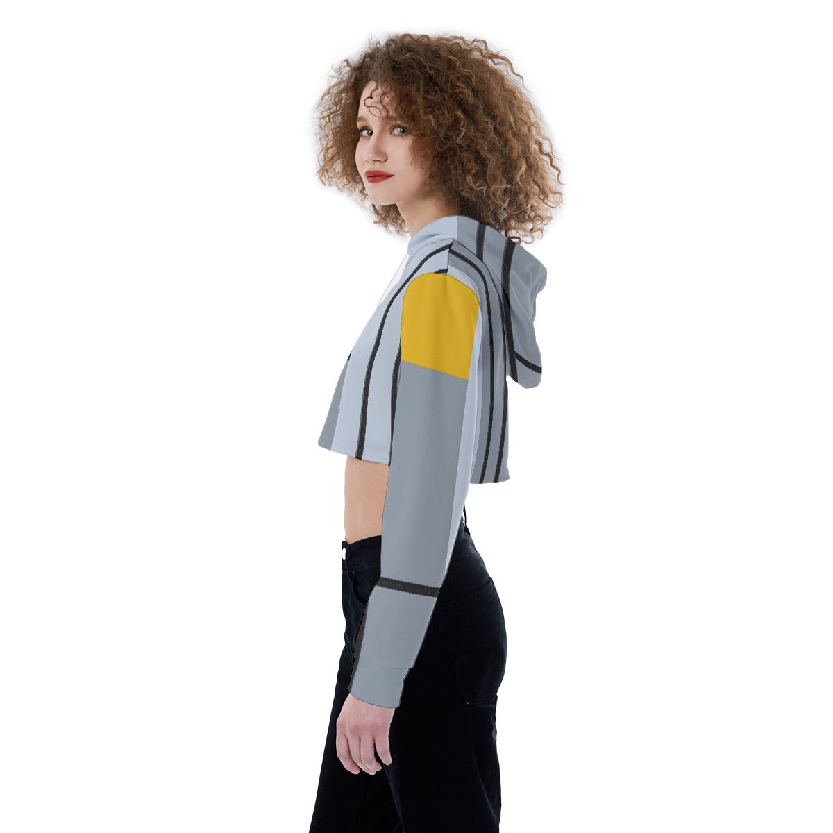 All-Over Print Women's Crop Top Hoodie