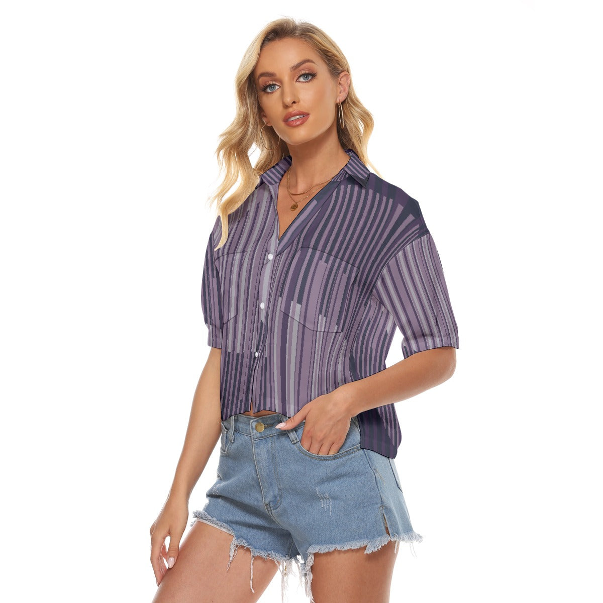 All-Over Print Women's V-neck Shirts