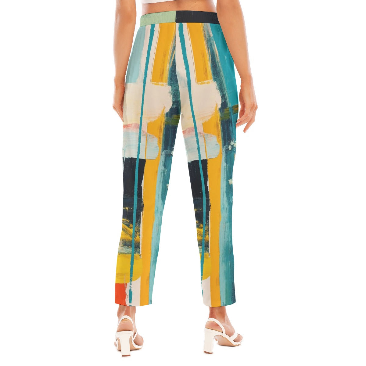 All-Over Print Women's Loose Straight-leg Pants