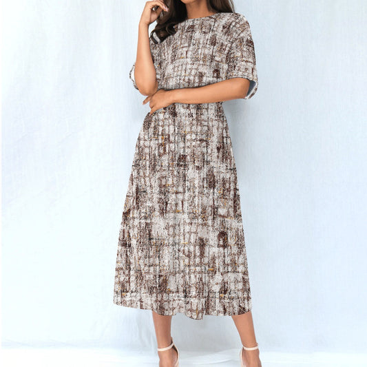 All-Over Print Women's Elastic Waist Dress