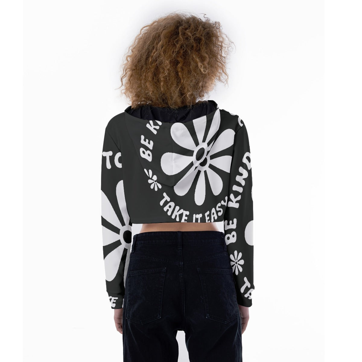 All-Over Print Women's Crop Top Hoodie