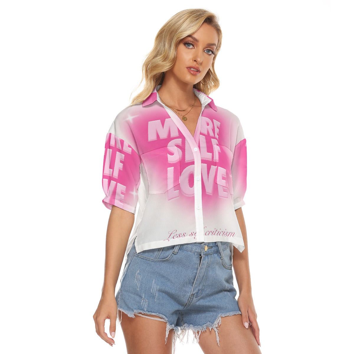 All-Over Print Women's V-neck Shirts