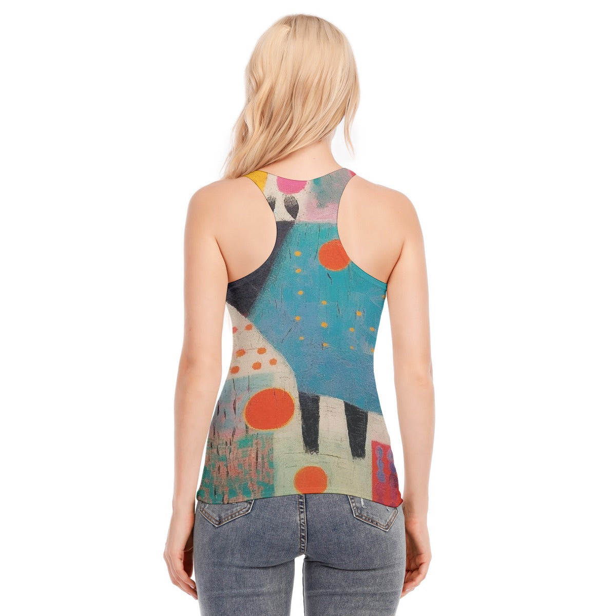 All-Over Print Women's Racer Vest | 190GSM Cotton