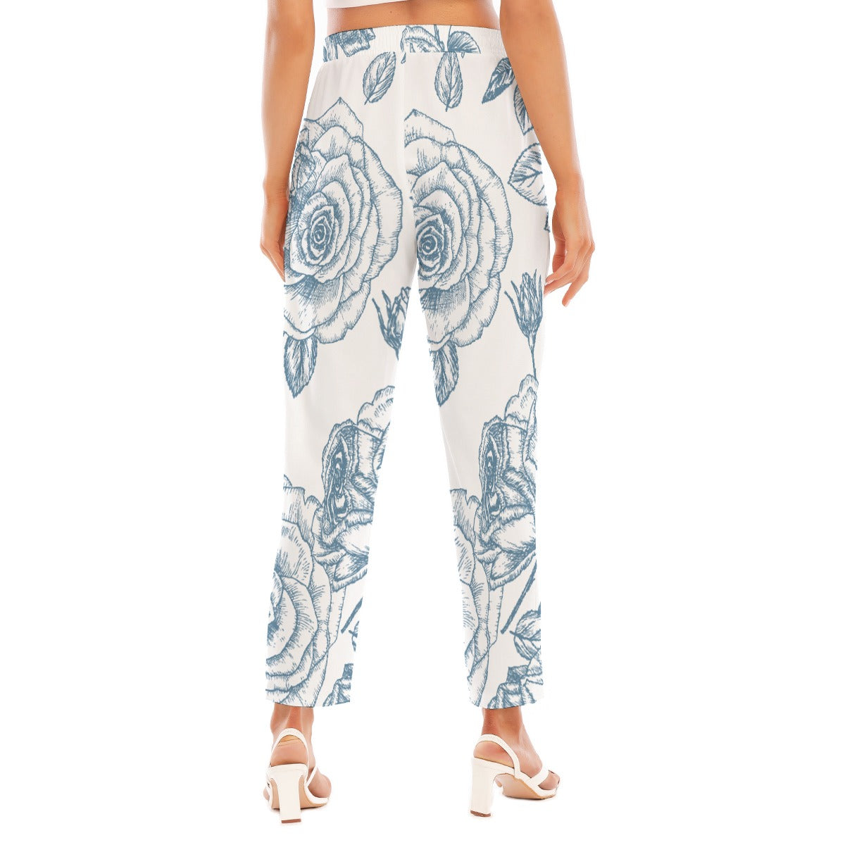 All-Over Print Women's Loose Straight-leg Pants