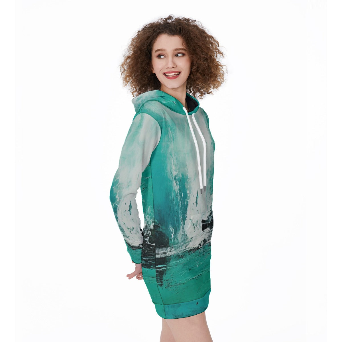 All-Over Print Women's Long Hoodie