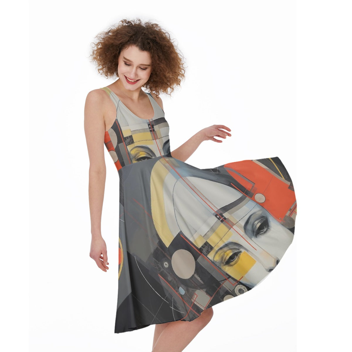 All-Over Print Women's Sleeveless Dress