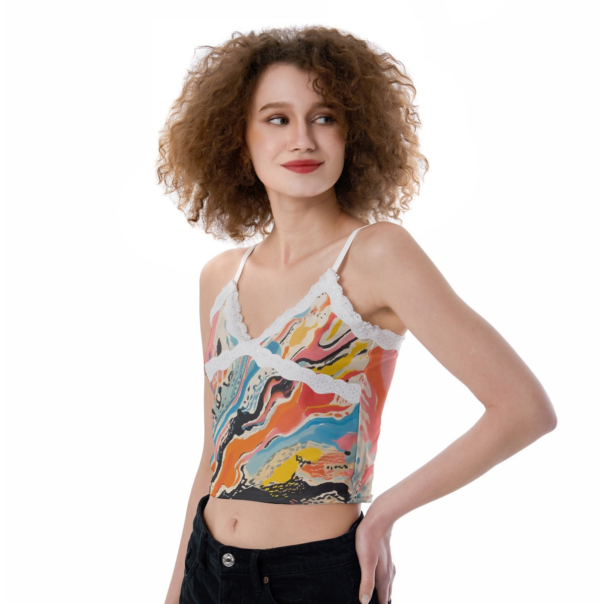 All-Over Print Women's Lace Camisole