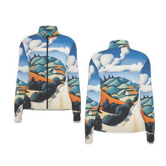 All-Over Print Women's Long Sleeve Thumbhole Jacket