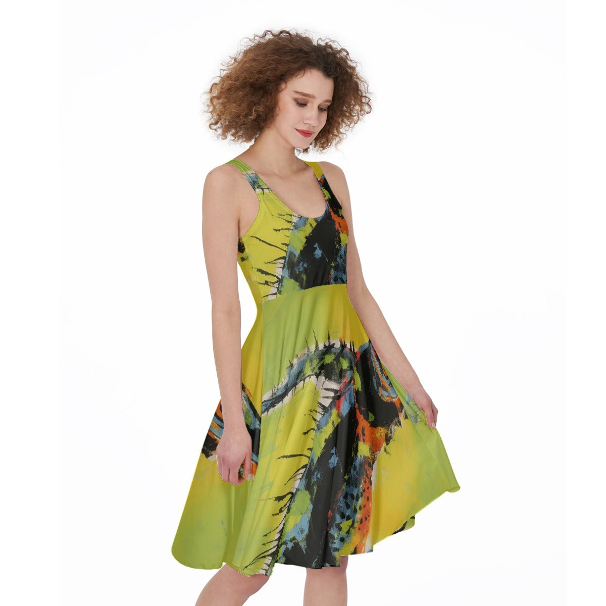 All-Over Print Women's Sleeveless Dress