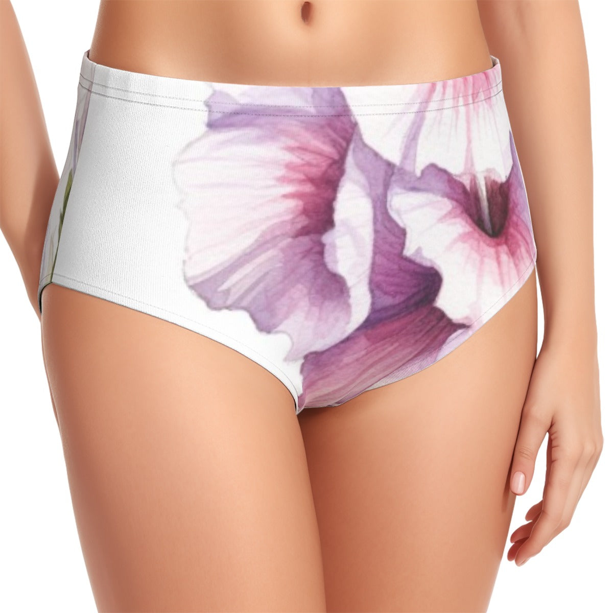 All-Over Print Women's Swimsuit Set With Halter