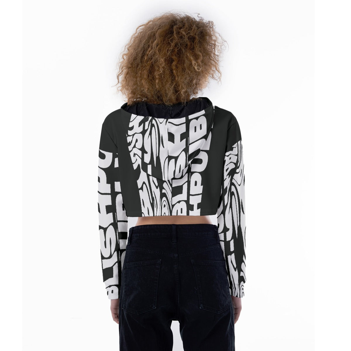 All-Over Print Women's Crop Top Hoodie