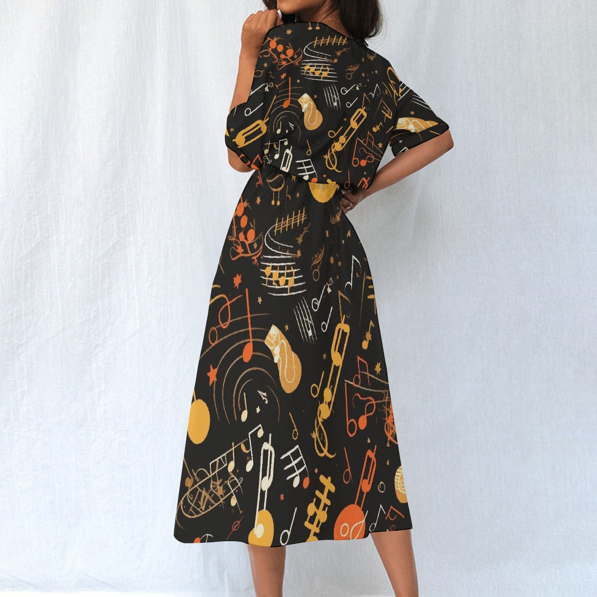 All-Over Print Women's Elastic Waist Dress